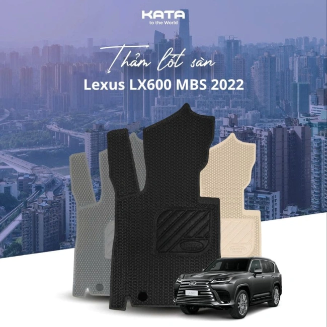 Thảm Lót Sàn Ô Tô Lexus LX600 SUV 7 chỗ 2022-2025
