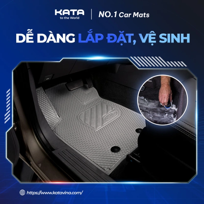 Thảm lót sàn ô tô KATA dành cho xe Vinfast Lux A2.0