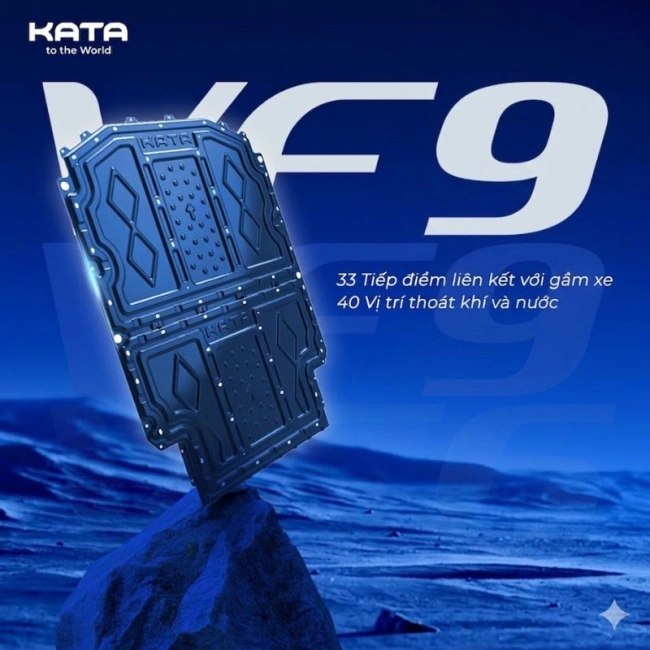 Tấm Giáp Bảo Vệ Pin VF9 KATA Kháng Nước Tuyệt Đối