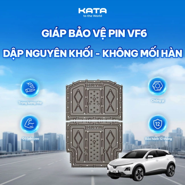 Giáp Bảo Vệ Pin Vinfast VF6 KATA Trọng Lượng Nhẹ