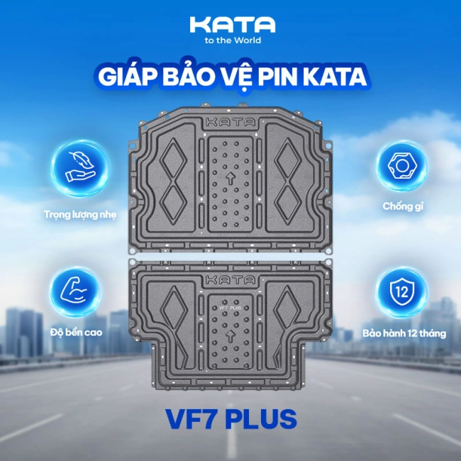 Giáp Bảo Vệ Pin Vinfast VF7 KATA Sơn Tĩnh Điện