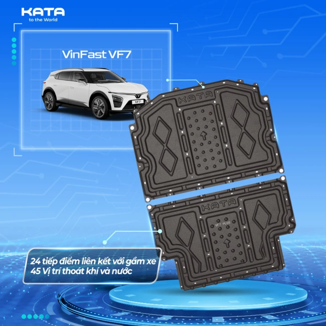 Giáp Bảo Vệ Pin Vinfast VF7 KATA Sơn Tĩnh Điện