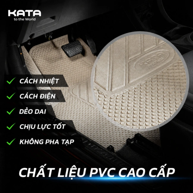 Thảm Lót Sàn Ô Tô KATA Cho Xe Wuling HongGuang Mini EV