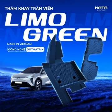 Thảm Lót Sàn Xe Limo Green TPE Tràn Viền & PVC Vân Dotmatrix 