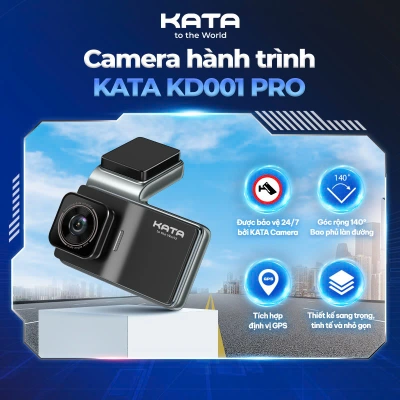 Camera hành trình ô tô KATA KD001 Pro 2K có GPS, Wifi