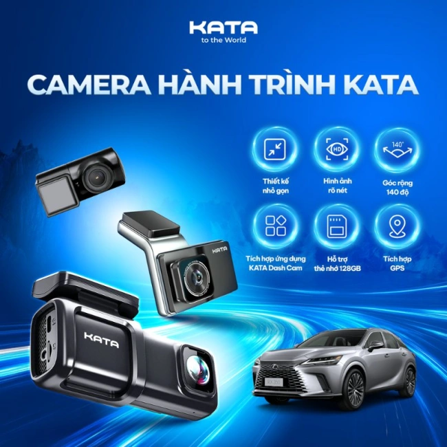 Camera hành trình Lexus RX350 KATA ghi hình sắc nét hiện đại