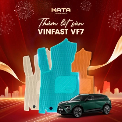 Thảm Lót Sàn Ô Tô Vinfast VF7 Nhựa PVC Nguyên Sinh KATA
