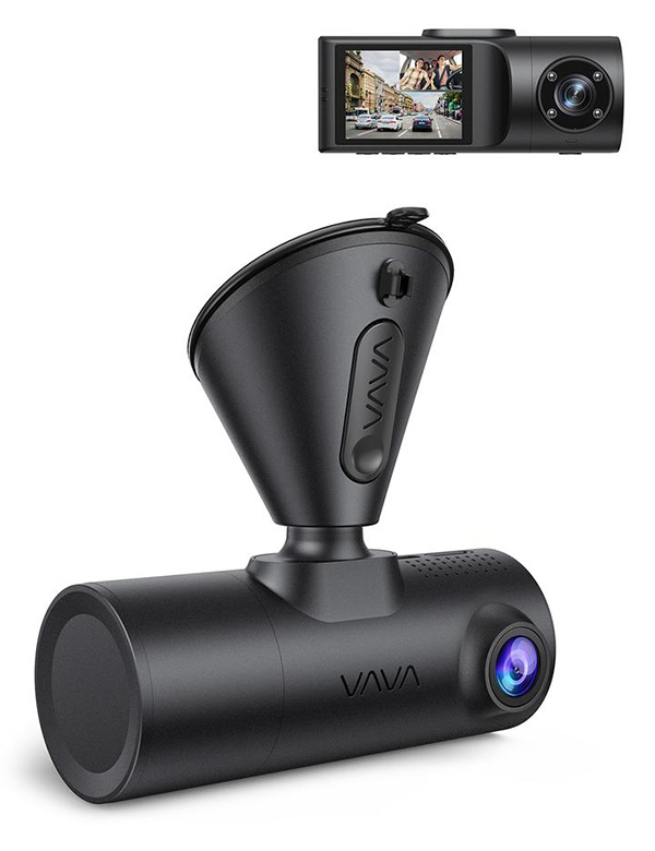 camera hành trình vava dual dash cam 2k