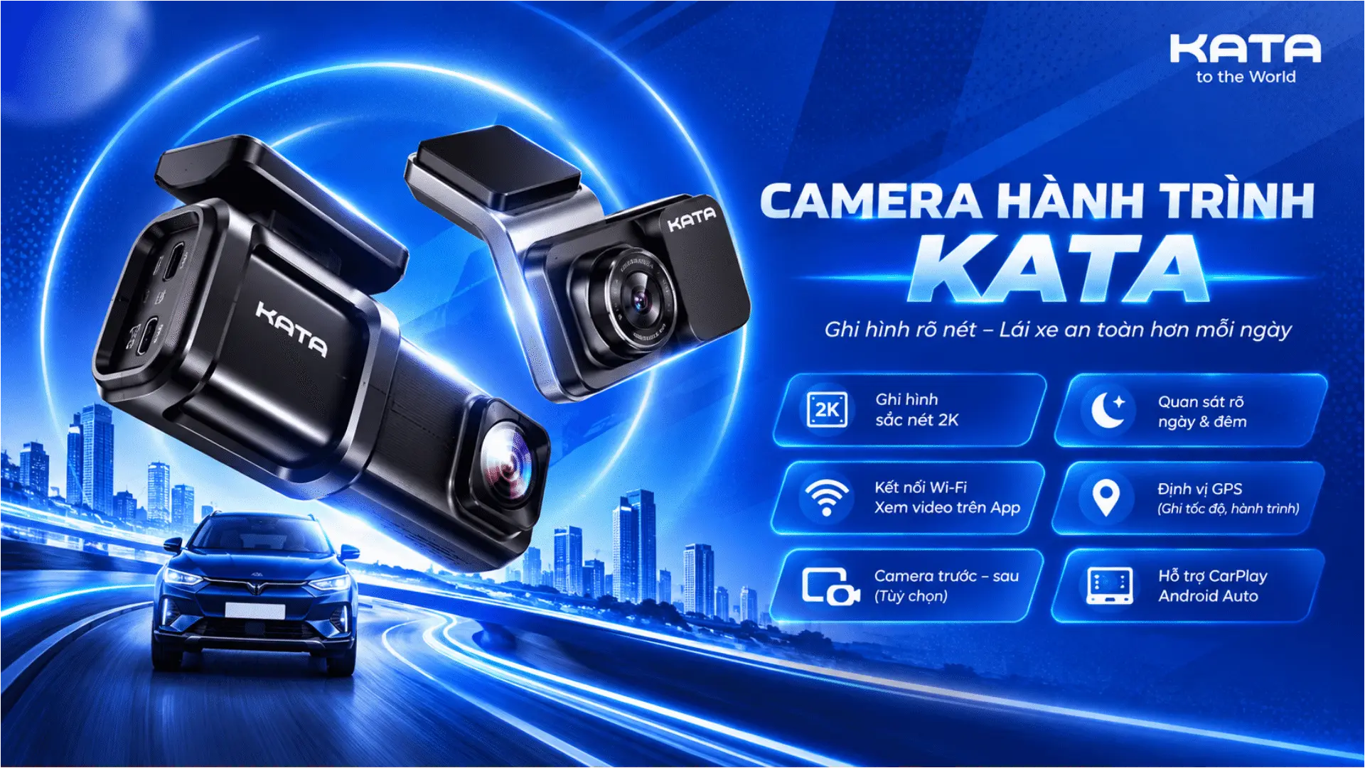 Banner Camera Hành trình ô tô KATA