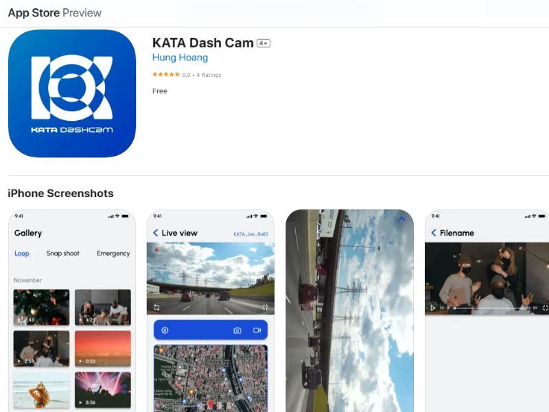 Cài đặt app camera hành trình trên điện thoại