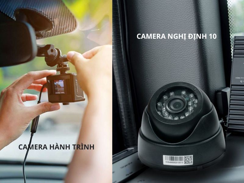 Sự khác biệt giữa camera hành trình và camera Nghị định 10