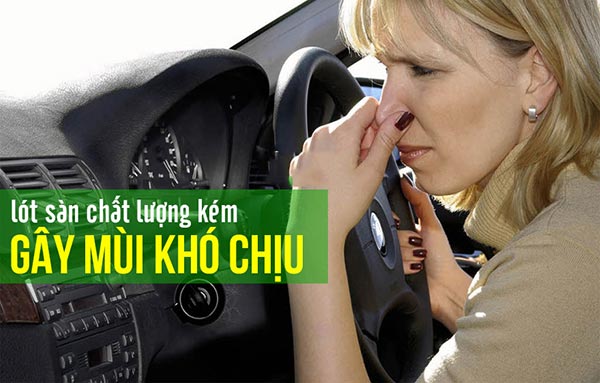 nhược điểm của thảm lót sàn ô tô bằng cao su giá rẻ