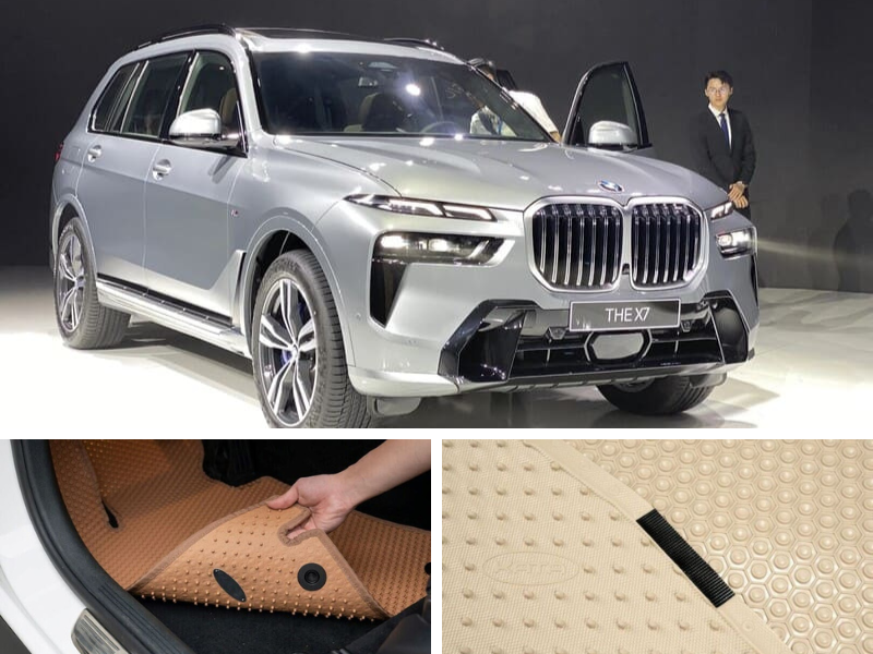 Thảm lót sàn ô tô BMW X7 vừa vặn tuyệt đối với sàn xe