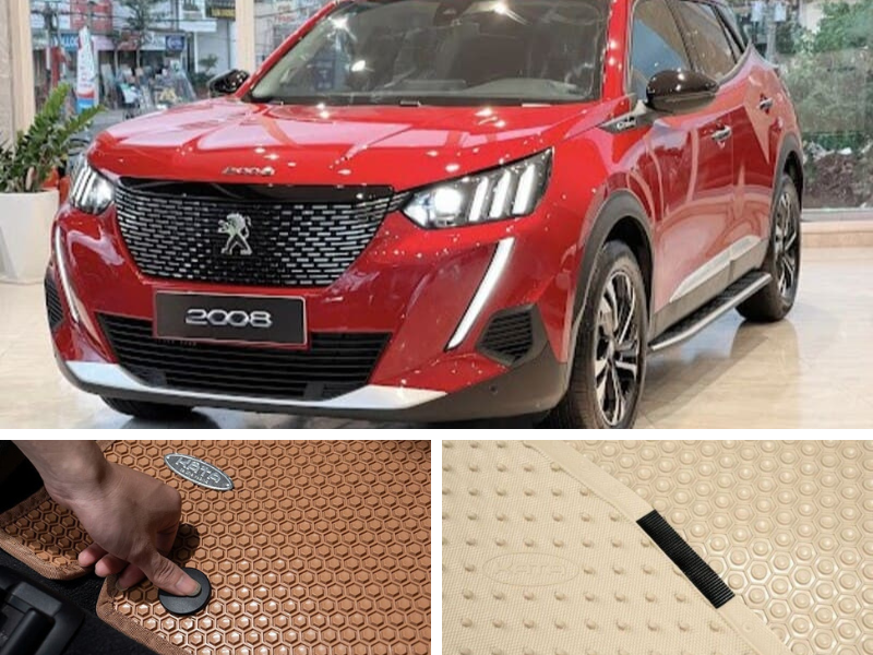 Thảm lót sàn ô tô Peugeot 2008 có tính kháng khuẩn cao