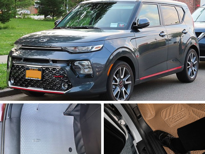 Lót sàn ô tô Kia Soul khi lắp lên xe