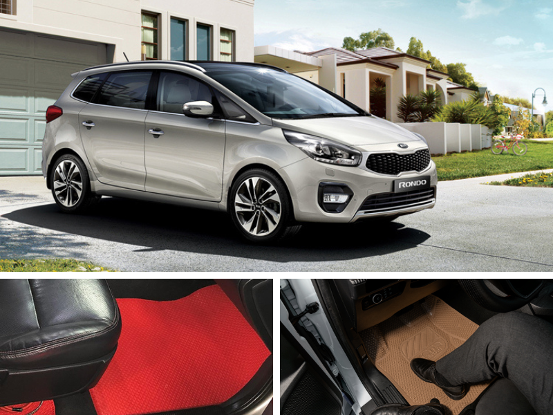Thảm lót sàn ô tô Kia Rondo thiết kế mới nhất