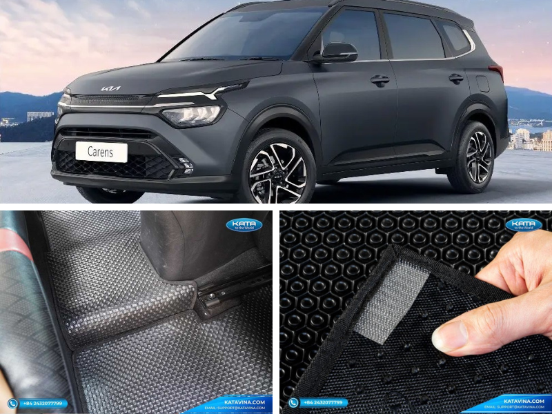 Thảm lót sàn ô tô hàng 2 xe Kia Carens