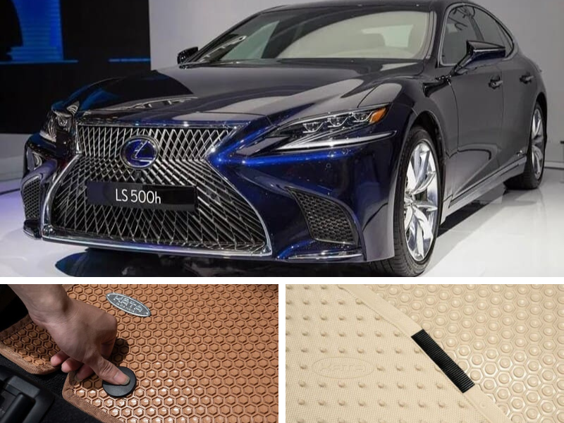 Hình ảnh thảm KATA vừa vặn trên xe LS500H