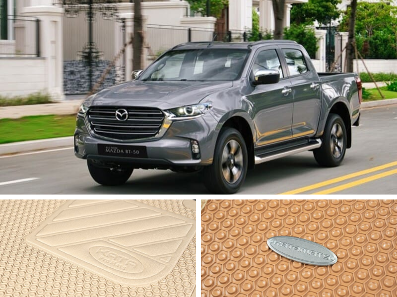 Thảm KATA thiết kế riêng cho sàn xe BT50 với độ chính xác cao