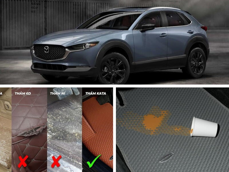 Thảm Mazda CX30 không tạo mùi hôi khó chịu