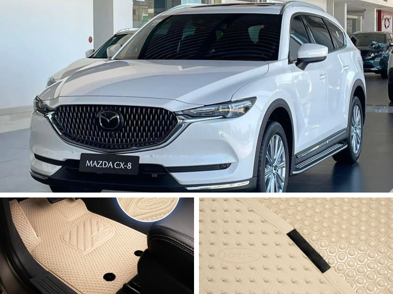 Thảm ô tô Mazda CX8 nhiều màu sắc cho khách lựa chọn