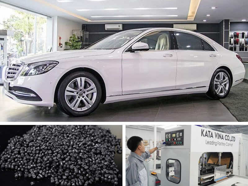Hình ảnh thảm lót sàn KATA trên xe Mercedes S450