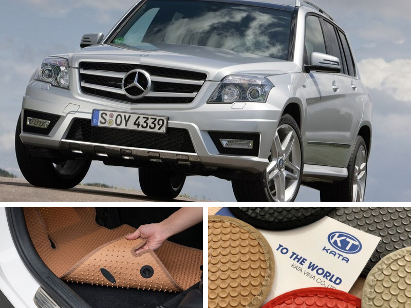 Sử dụng nguyên liệu PVC cao cấp để sản xuất thảm Mercedes GLK