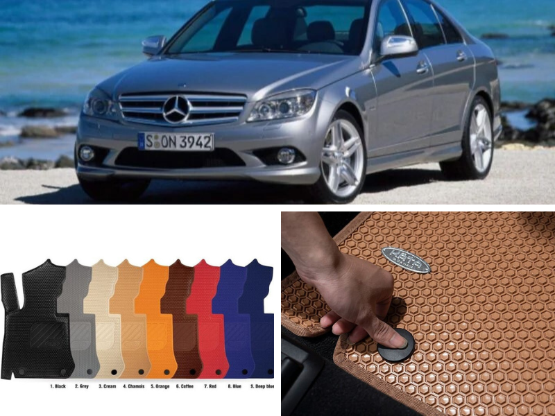 Thảm lót sàn KATA may đo theo sàn xe Mercedes C W204