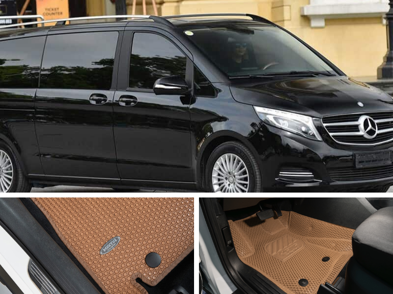 Thảm lót sàn ô tô Mercedes V250 sang trọng, đẳng cấp