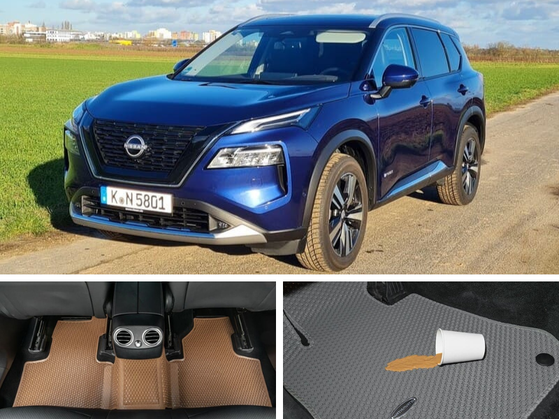 Lắp thảm Nissan X-Trail lên xe