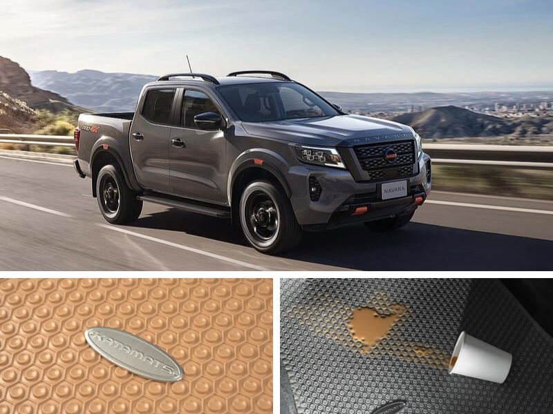 Thảm KATA giúp sàn xe Nissan Navara luôn như mới