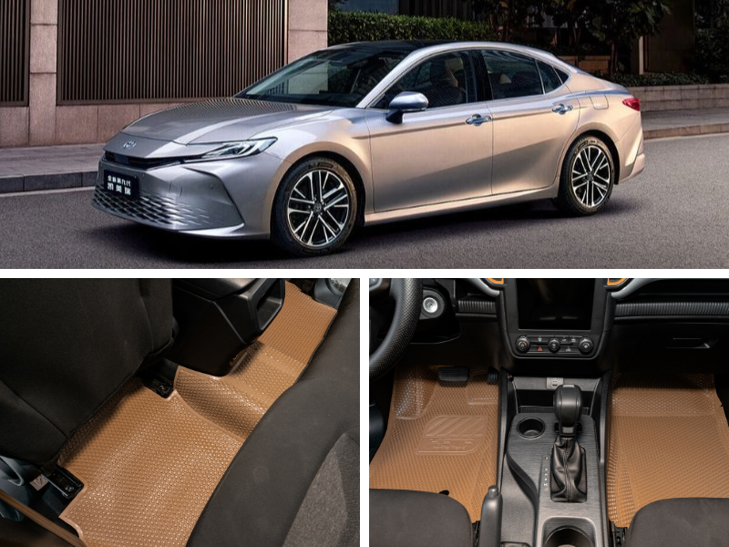 Thảm lót sàn ô tô Toyota có kích thước phủ khít bề mặt sàn xe