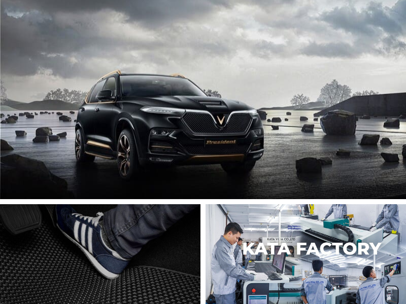 Thảm lót sàn ô tô VinFast President từ nguyên liệu cao cấp