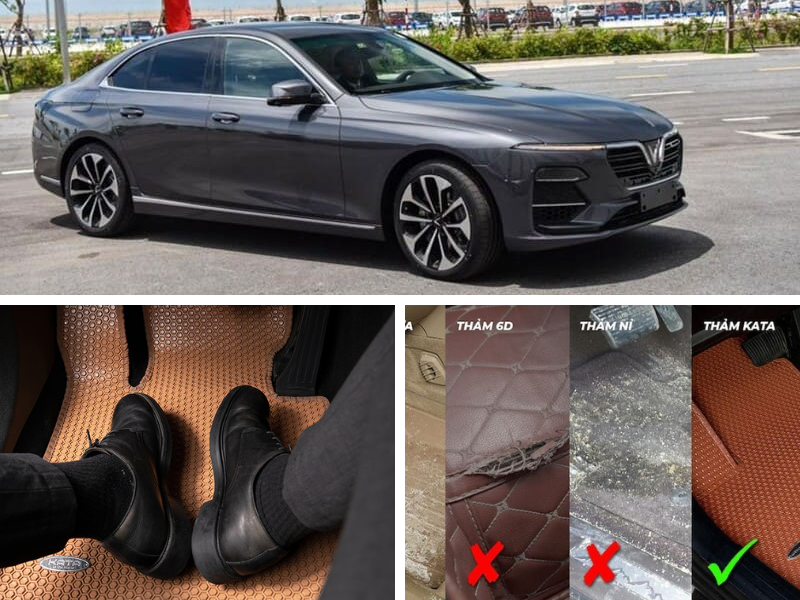Thảm lót sàn xe VinFast Lux A 2.0 sang trọng
