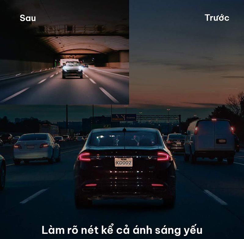 Chất lượng hình ảnh camera hành trinh KATA Dual đầy ấn tượng