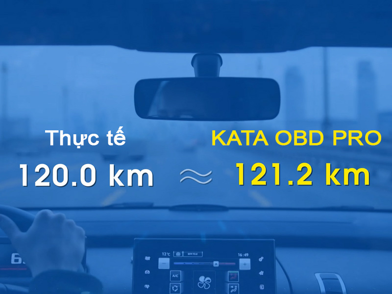 Tính năng tính quãng đường của định vị kata obd pro