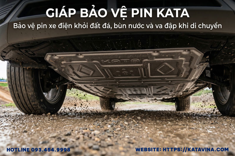 Giáp bảo vệ pin ô tô là phụ kiện bảo vệ cụm pin khỏi đất đá, bùn nước và va đập
