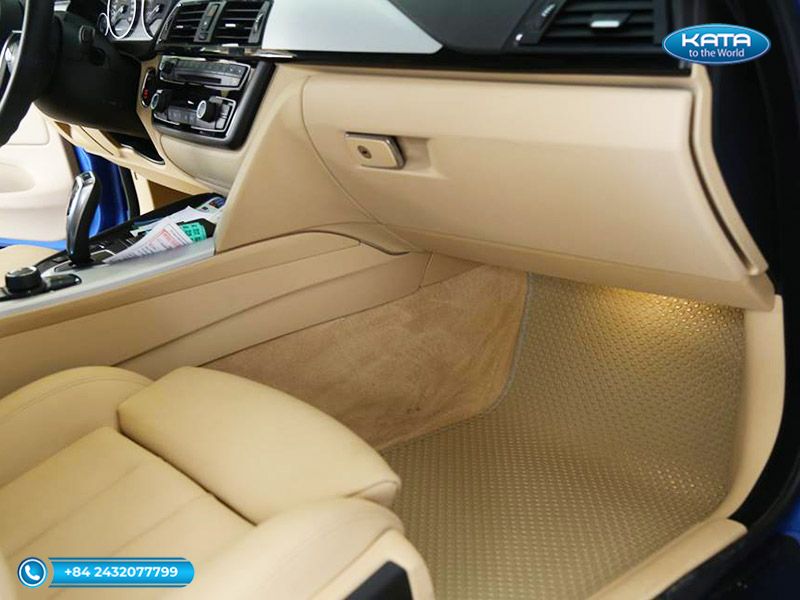 Thảm lót sàn ô tô BMW 320i 2020 màu be ghế phụ