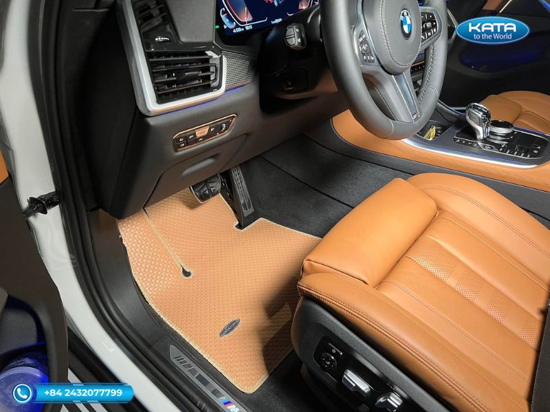 Thảm lót sàn ô tô BMW M3 G80 màu da bò ghế lái