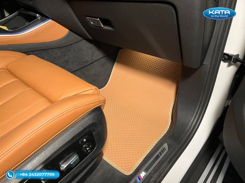 Thảm lót sàn ô tô BMW M3 G80 màu da bò ghế phụ