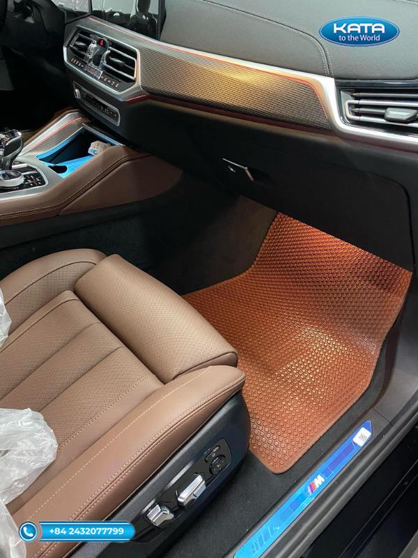 Thảm lót sàn ô tô BMW M850i 2020 màu da bò ghế phụ