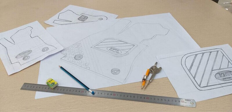 Bản thiết kế từng mẫu thảm lót nhà KATA