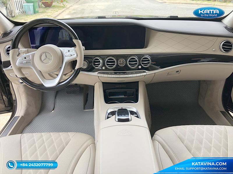 Thảm lót sàn ô tô Mercedes-Maybach S650 hàng ghế đầu