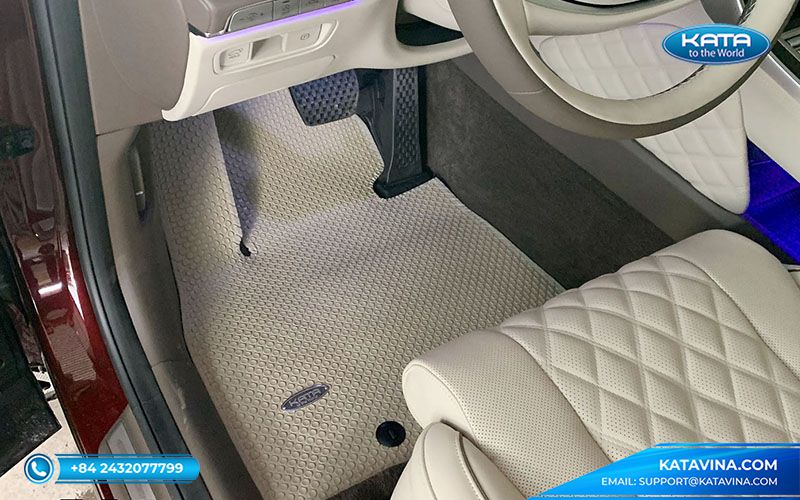 Thảm lót sàn xe Genesis GV80 của KATA có thiết kế thông minh, đẹp mắt
