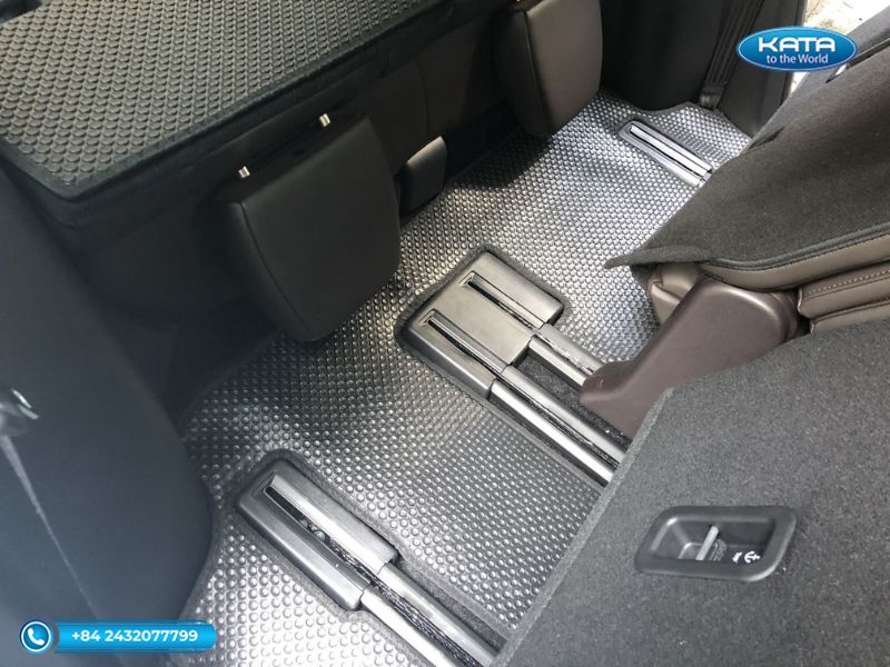 Thảm lót sàn ô tô Mazda CX-80 màu đen ghế hàng 3