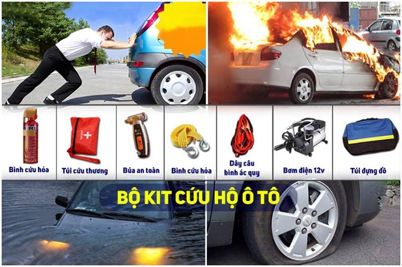 Bộ dụng cụ cứu hộ ô tô cần thiết