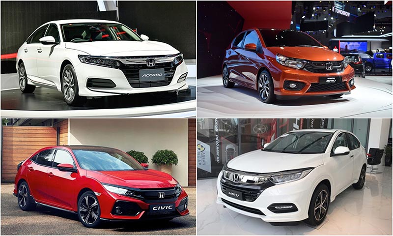 Một số mẫu xe ô tô Honda tại Việt Nam