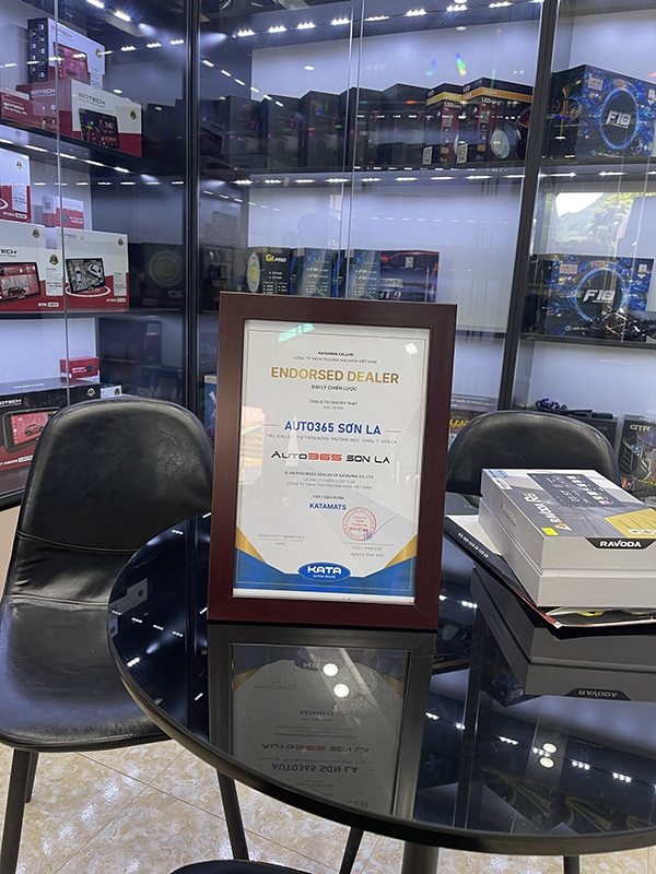 chứng nhận đại lý của auto365 sơn la